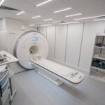 Medical computed tomography equipment in clinic device for research concept medicine and health